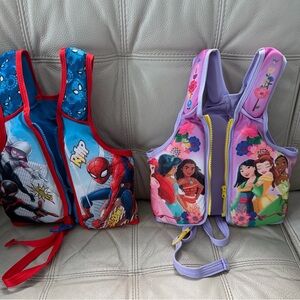 Disney Red and Purple Kids Swim Vests